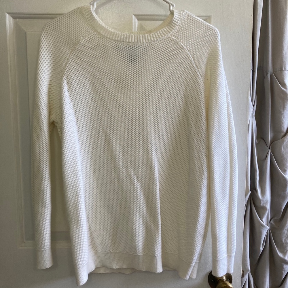 Off white crew neck sweater